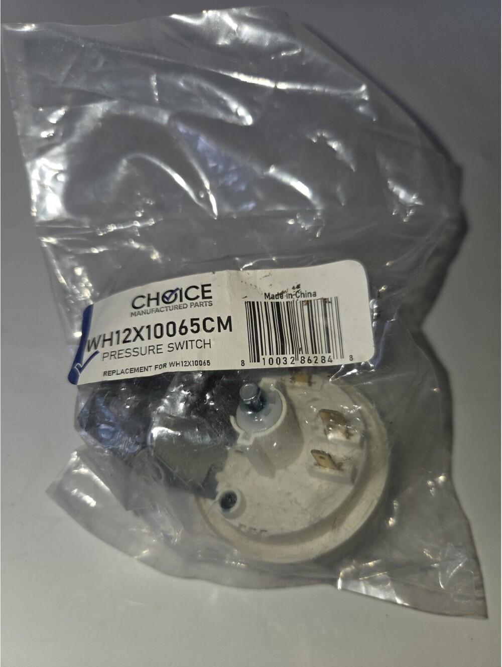 GE Washer Water-Level Pressure Switch Part # WH12X10065 New Sealed A6
